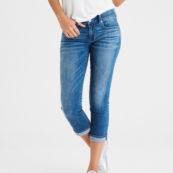 Blue Denim Skinny Cropped Jeans | Poshmark